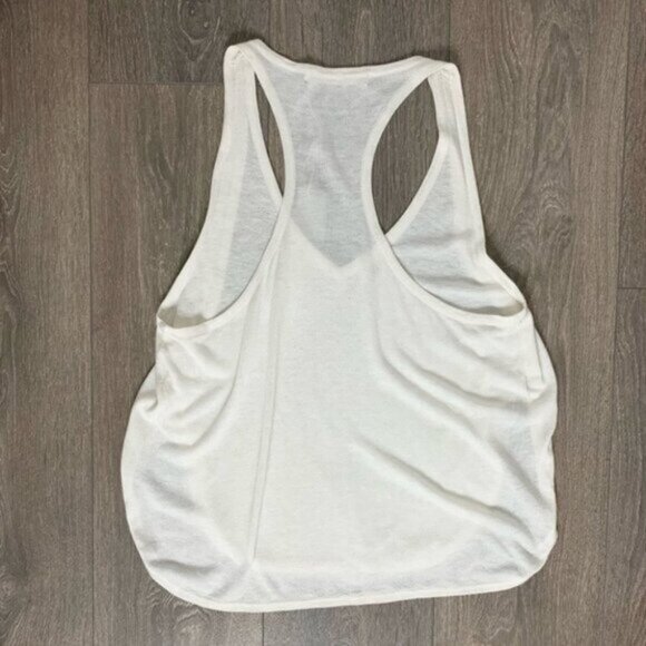 Anthropologie One Grey Day Orion Knit Tank Top Racerback V-neck Cream Size XS - Picture 15 of 16
